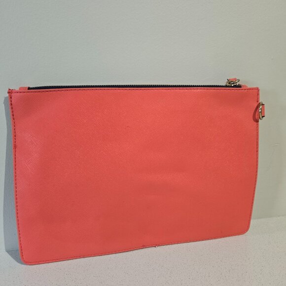 Nautical Striped Anchor Clutch & Coral Pouch Set - Picture 4 of 10